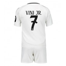 Real Madrid Vinicius Junior #7 Hjemmedraktsett Barn 2024-25 Kortermet (+ Korte bukser)